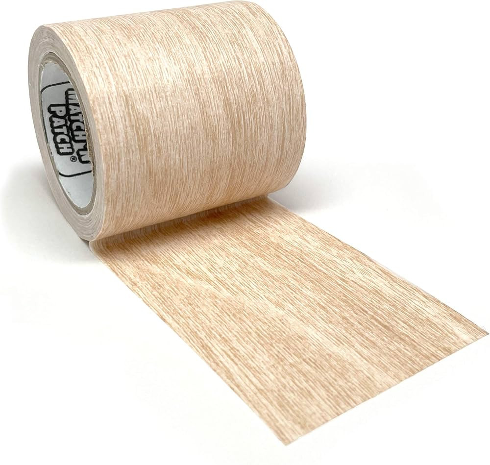 MATCH 'N PATCH Realistic Wood Grain Repair Tape - Durable Multi-Use Adhesive Patch for Furniture,... | Amazon (US)