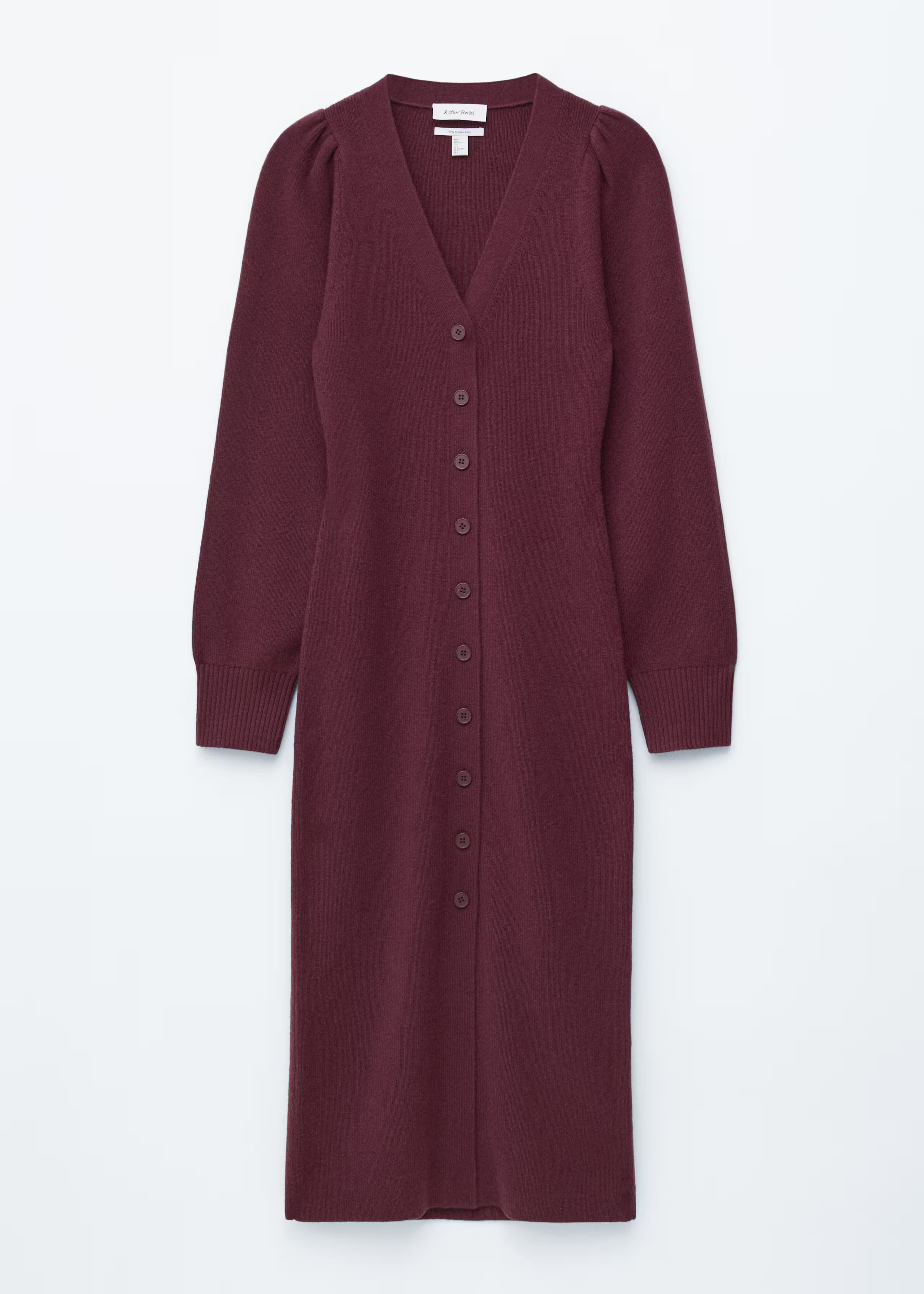 Puff-Sleeve Wool Maxi Dress | & Other Stories UK
