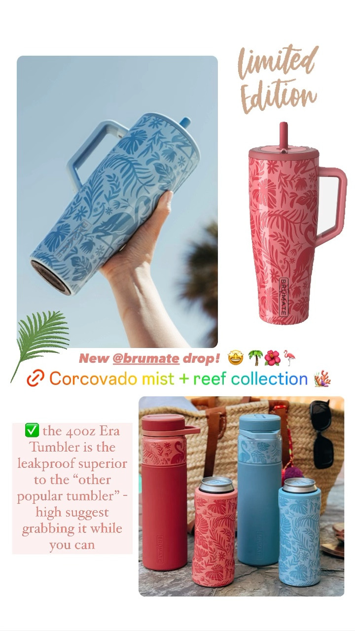 get ready for summer sippin’ with the new tropical Brumate print! 🪸 🌴 🌺 sparkle ✨ It’s limited edition and sure to sell out! 

#LTKfindsunder100 #LTKhome #LTKSeasonal