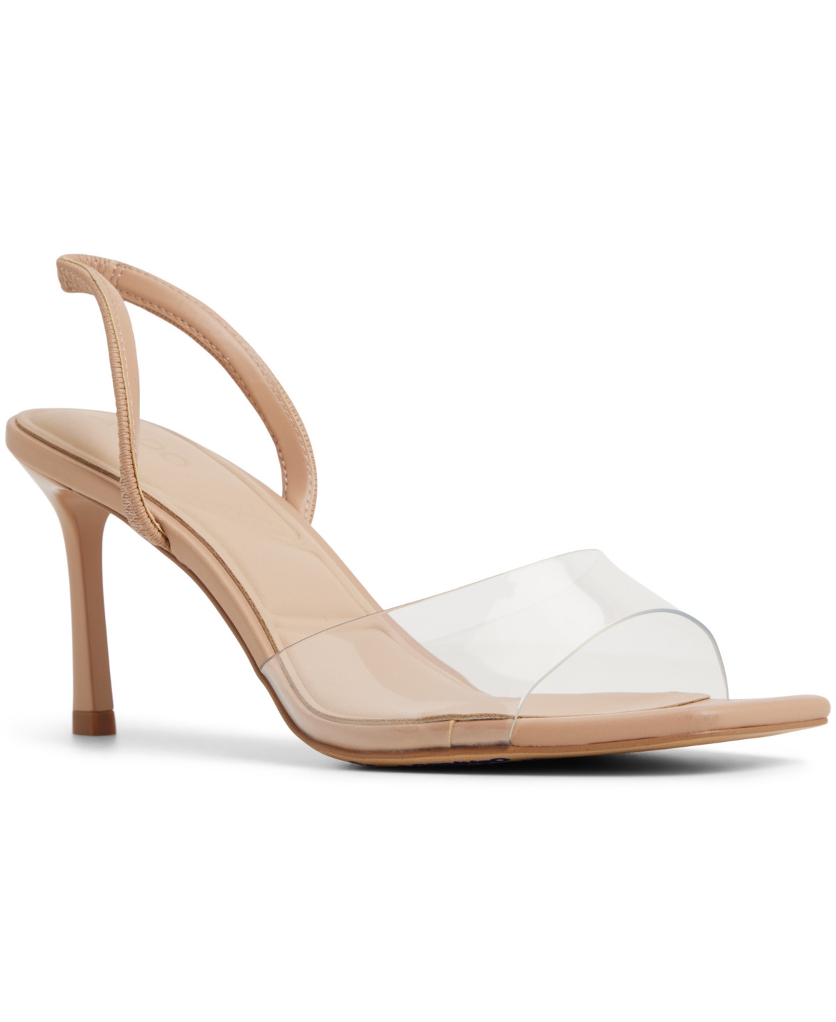 Aldo Women's Andyana Slingback High-Heel Dress Sandals - Beige/Clear | Macy's