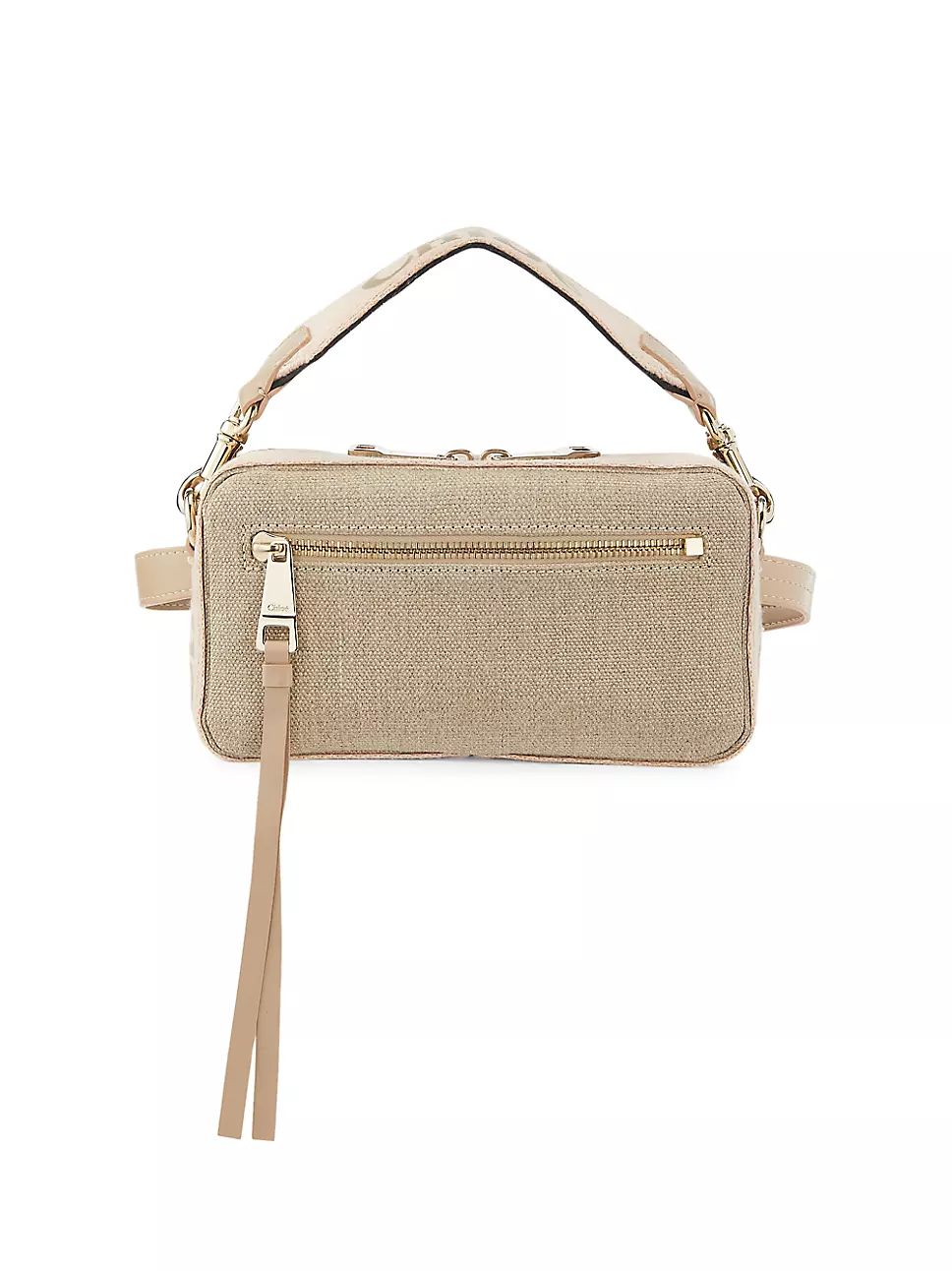 Woody Linen & Leather Belt Bag | Saks Fifth Avenue