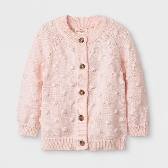 Baby Girls' Bobble Cardigan - Cat & Jack™ Pink | Target