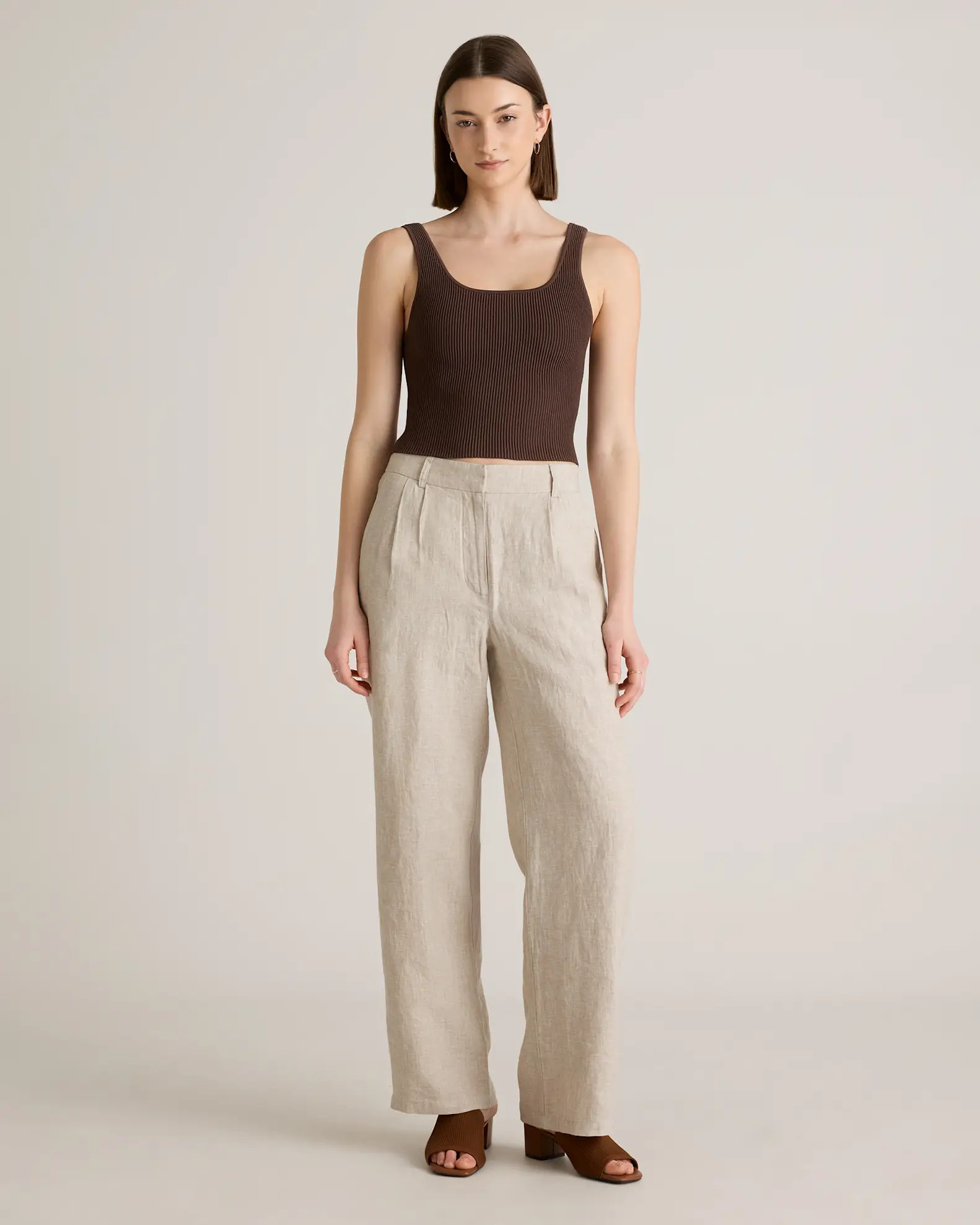 100% European Linen Pleated Trouser | Quince