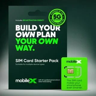 MobileX SIM Card Starter Kit, No Airtime - Prepaid | Walmart (US)