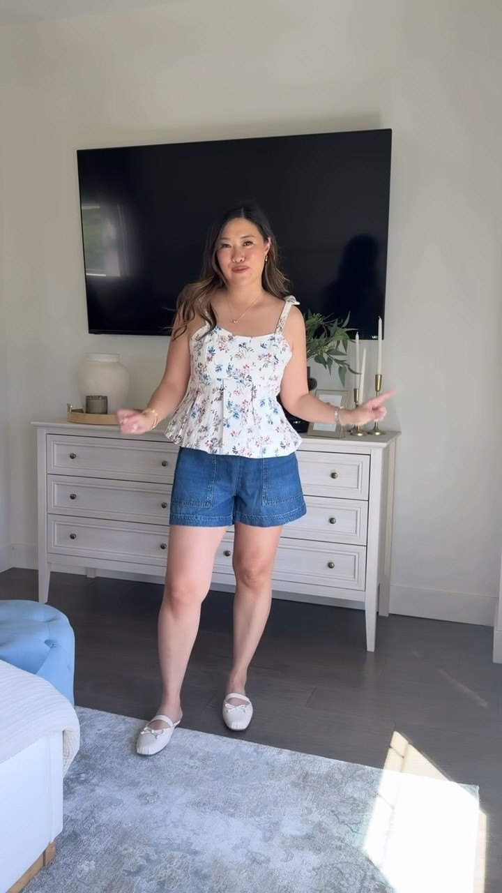 Top: Small
Shorts: Medium

Floral top, denim shorts, affordable fashion, outfit inspo, summer fashion, tcs, trending

#LTKootd #LTKSeasonal #LTKPetite