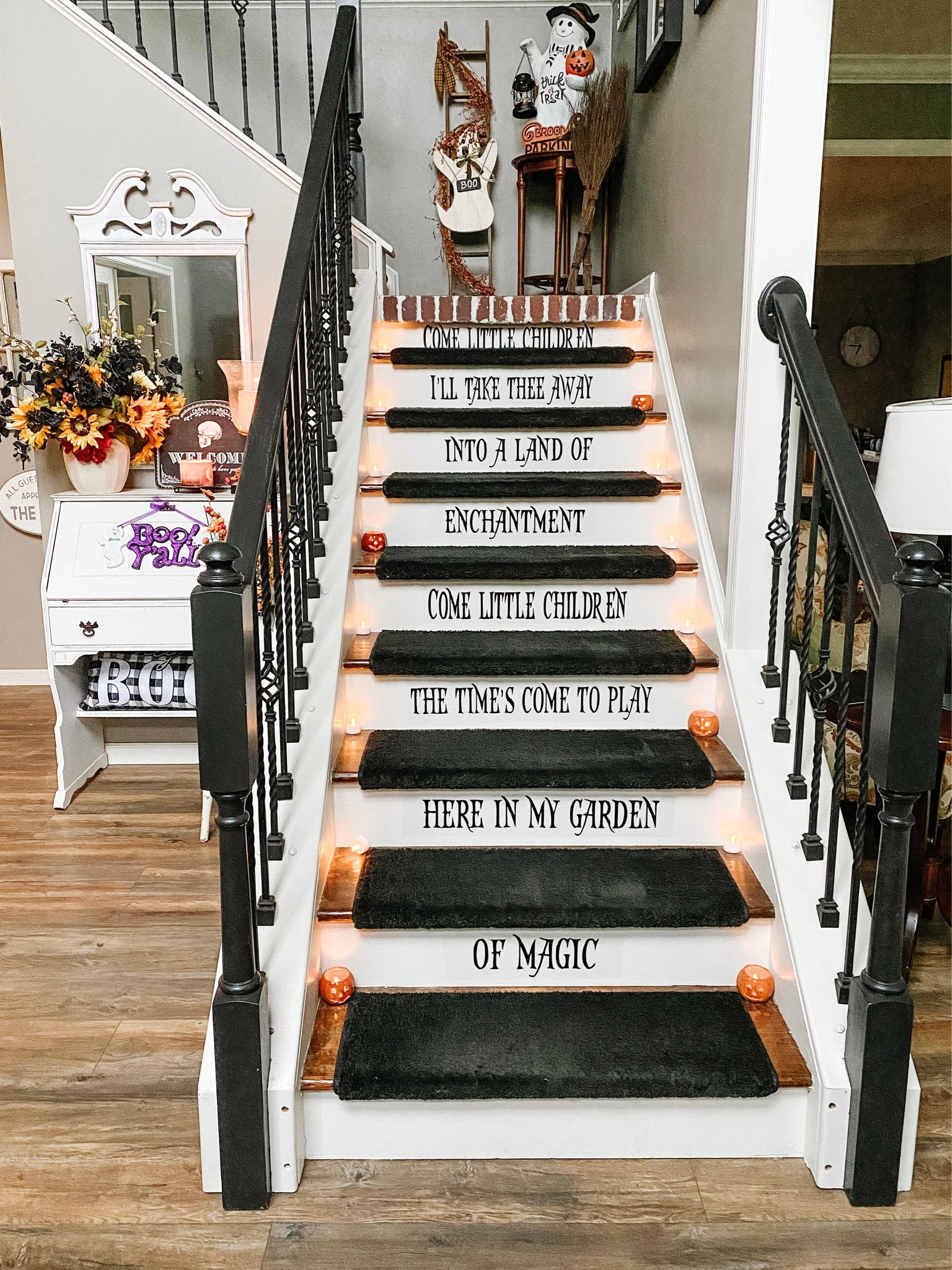 STAIR DECALS - Come Little Children

Stair decals, Halloween decor, stairwell, entryway, Hocus Pocus, spooky decor, Halloween decorations, Sanderson Sisters



#LTKSeasonal #LTKHalloween #LTKHoliday