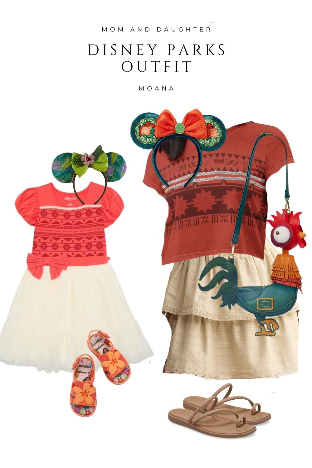  

 Mom + daughter Moana Disney Parks outfits: matching tops, skirts, and accessories perfect for your next Disney day. Tropical Minnie ears, Hei Hei crossbody, toddler Moana dress, and comfy park-day sandals make this a perfect outfit for the parks. Cute coordinated looks for photos, character meet & greets, and magical moments.

#LTKStyleTip #LTKKids #LTKmomlife