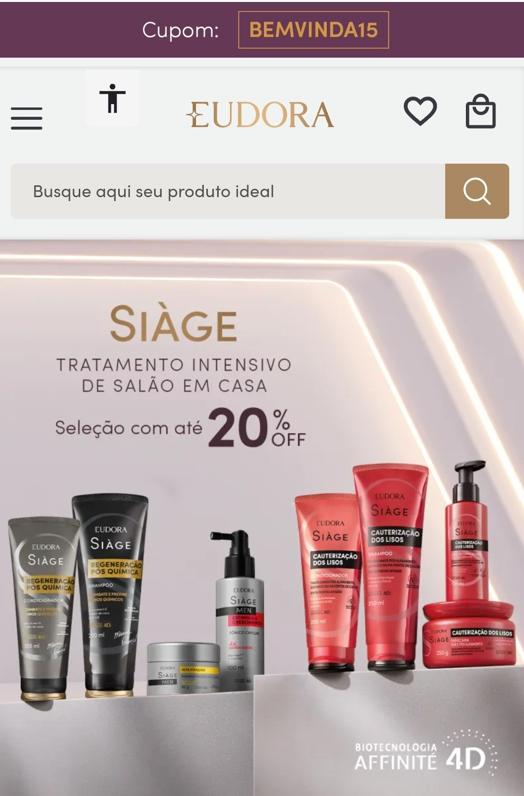 Produtos Siage com 20% de desconto. Corre aproveitar 🏃‍♀️ 🏃‍♂️#Eudora #Siage #promoção 

#LTKbrasil #LTKfamily #LTKsalealert