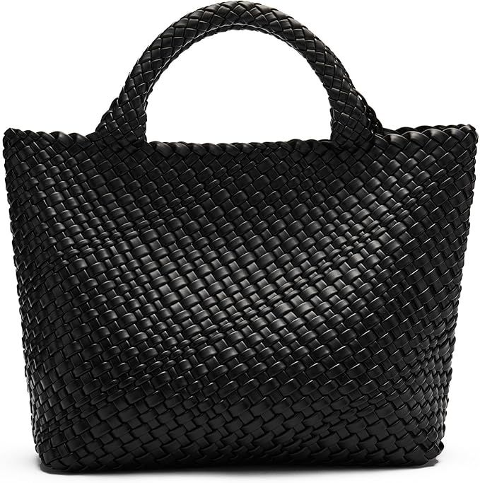 BOSTANTEN Woven Bags for Women Large Leather Tote Bag Summer Beach Travel Handbags Shopper Should... | Amazon (US)