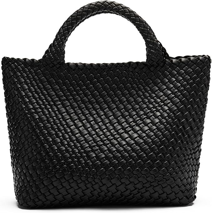 BOSTANTEN Woven Bags for Women Large Leather Tote Bag Summer Beach Travel Handbags Shopper Should... | Amazon (US)