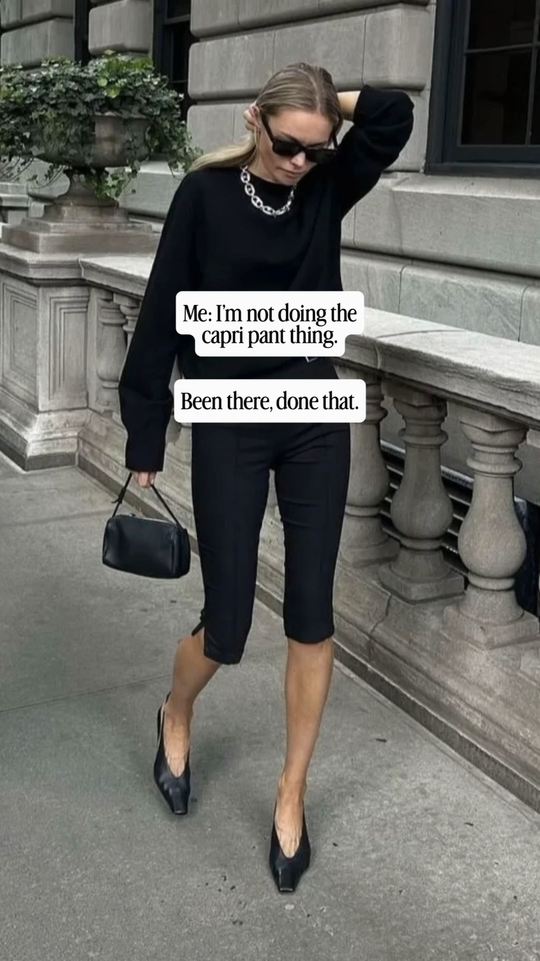 SIZING DETAILS ⬇️

Capri pants: size 12

Look 1
Black Merino knit: size M (gifted)
FRANKIE4 Coco kitten heels (code NIKKI20)

Look 2
Red knit: size L (gifted)
FRANKIE4 Jac slides (code NIKKI20)

Look 3
Blazer: size 10 (gifted)
Knit tee: size L
FRANKIE4 Trinity ballet flats (code NIKKI20)

Look 4
Shirt: size 6 (very oversized)
FRANKIE4 Jolie heels (code NIKKI20)

#LTKaustralia #LTKover50style #LTKwinter