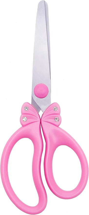 PINK Safety Blunt Tip Scissors for Kids, Ages 5-8 & 8-10 for Girls | Amazon (US)