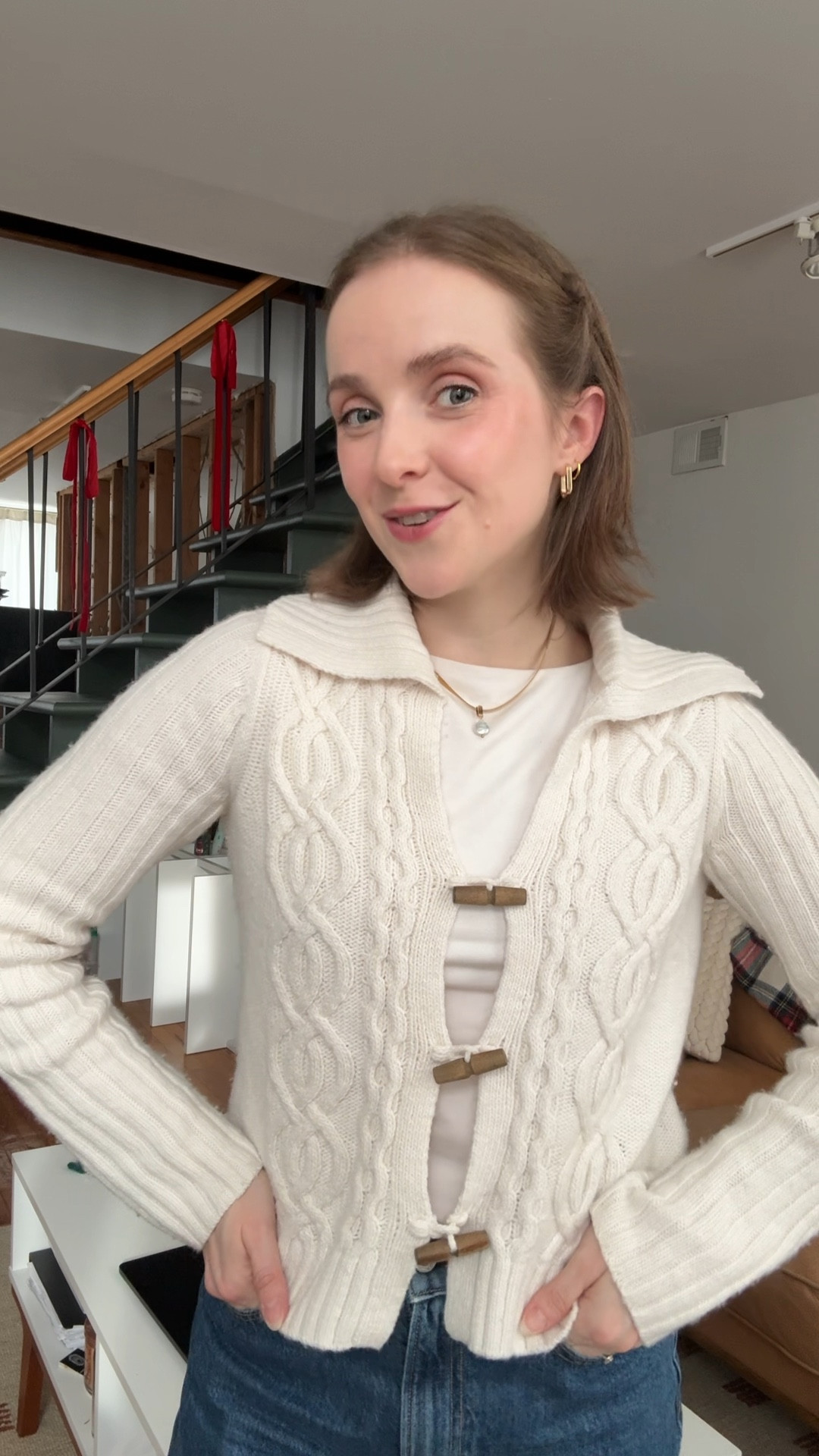 My current sweater fixation 
Love the toggle details
20% off and wearing xs 


#LTKPetite #LTKootd #LTKSaleAlert