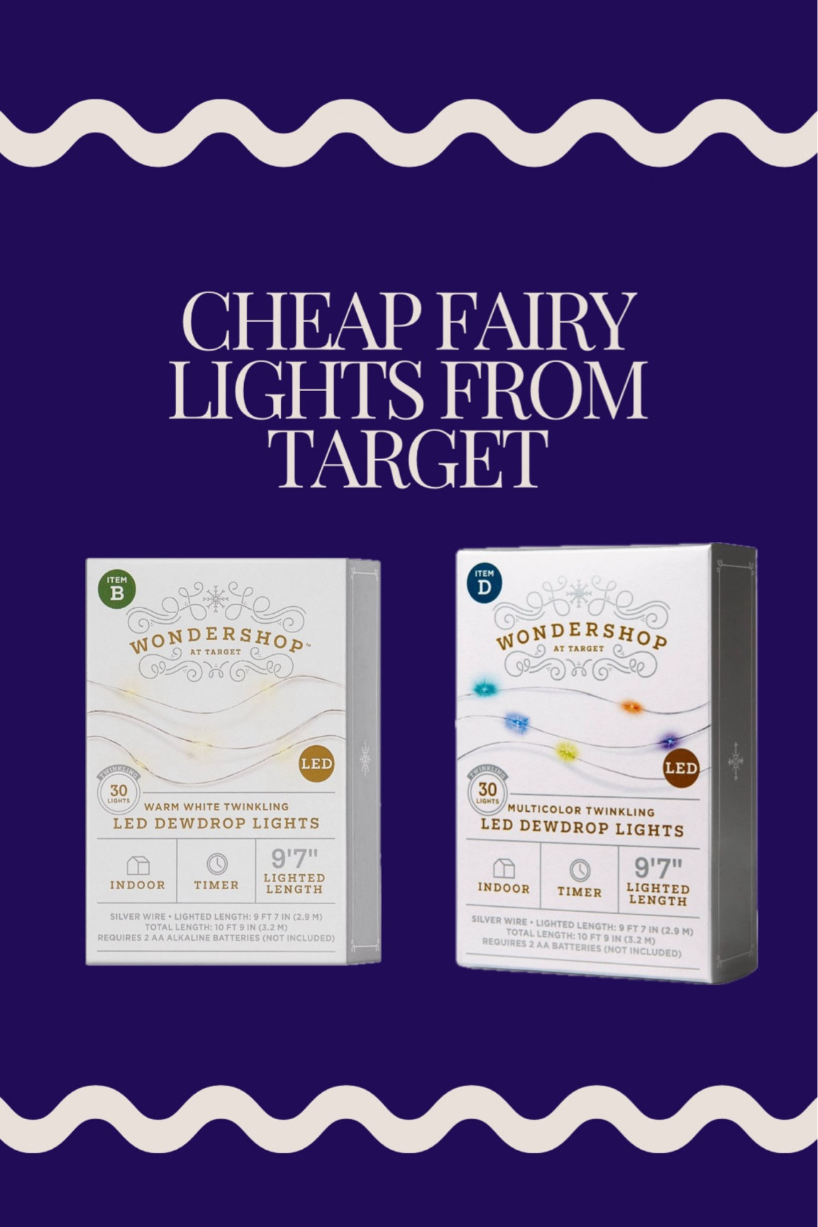 My favorite fairy lights from Target are on sale this week. Normally $5 each but 50% off at $2.50 each makes them hard to beat! 

#LTKSeasonal #LTKSaleAlert #LTKHoliday