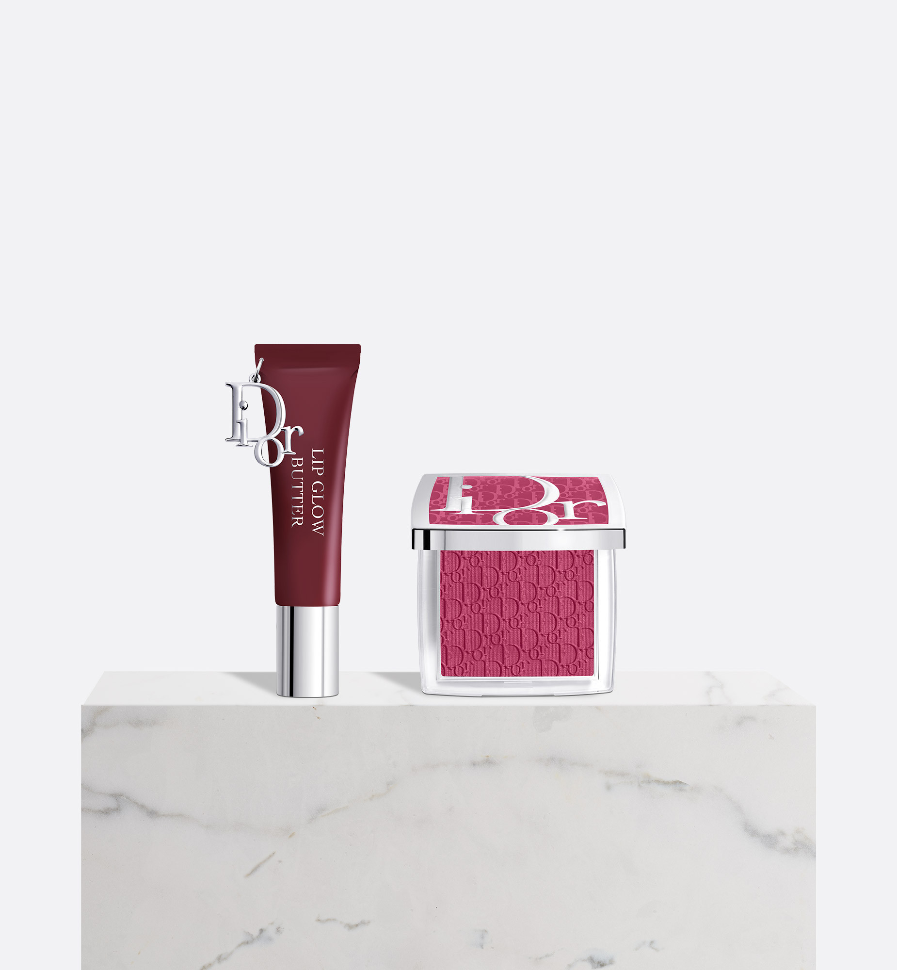 Dior Berry Noir Makeup Set: Addict Lip Glow Butter & Backstage Rosy Glow | Dior Beauty (US)