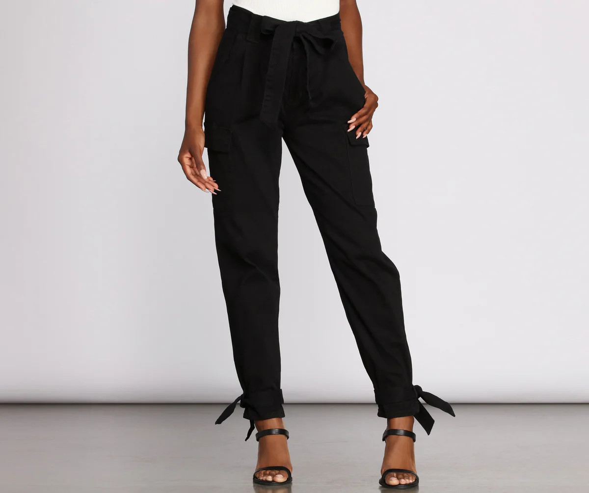 Tie Waist Cargo Joggers | Windsor Stores