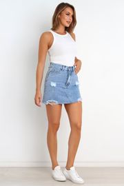 Remi Skirt - Light Blue Wash | Petal & Pup (US)