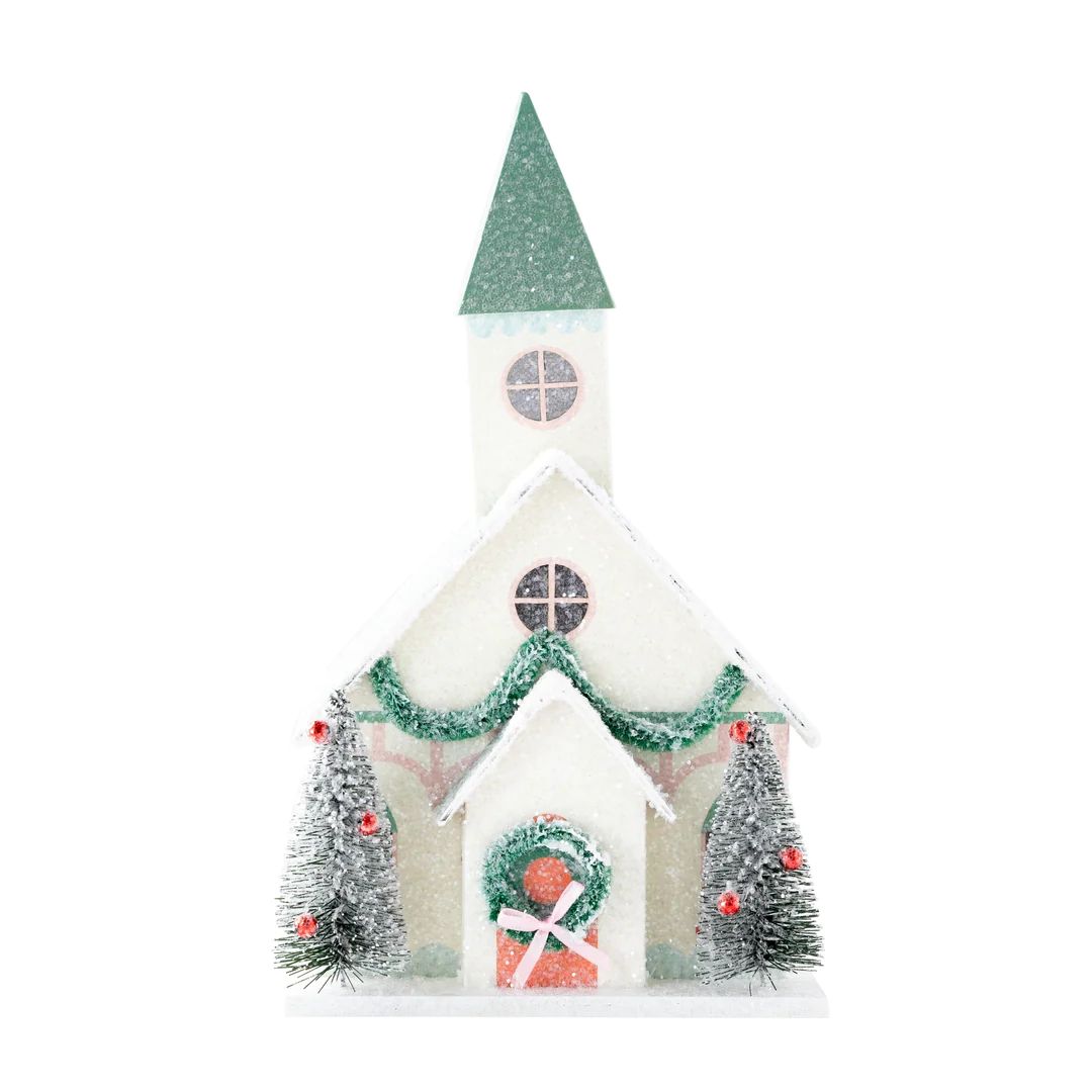 Village Christmas Paper Church Decoration | My Mind's Eye