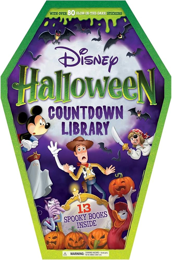 Disney: Halloween Story Library: with 13 Spooky Stories and 80 Glow-in-the-Dark Stickers | Amazon (US)