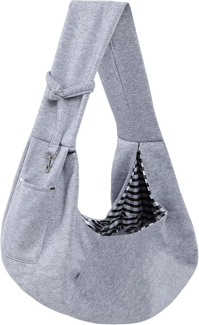 Dog Carrier Sling - Reversible Puppy Carrier Purse with Storage Pocket, Hand-Free Dog Sling Carri... | Amazon (US)