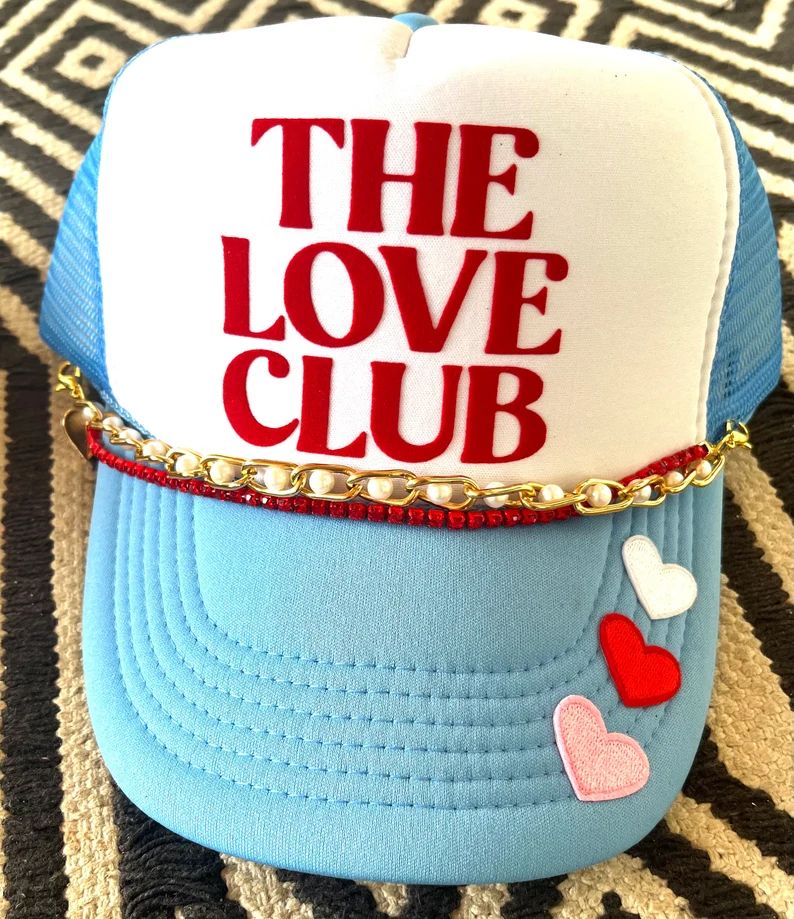 Happystack Valentines Trucker Hat, Valentines Hat, Valentines Gift, Trucker Hat, Smiley Face Truc... | Etsy (US)