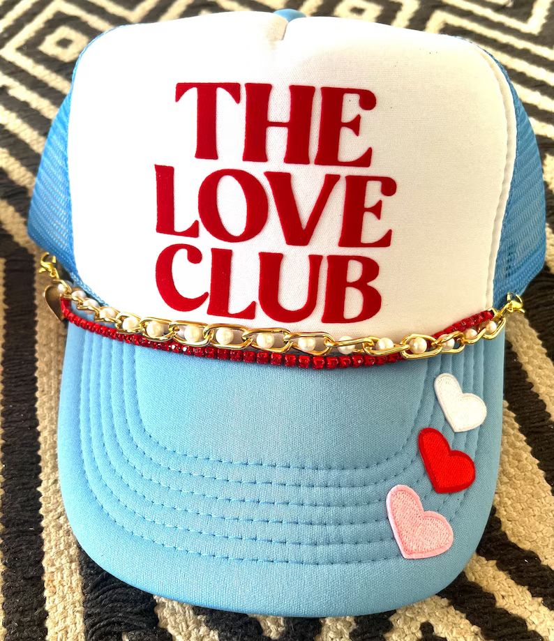 Happystack Valentines Trucker Hat, Valentines Hat, Valentines Gift, Trucker Hat, Smiley Face Truc... | Etsy (US)