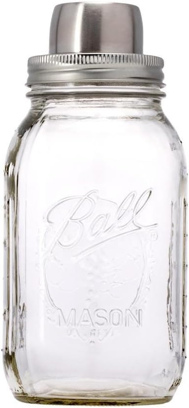 W&P Mason Cocktail Shaker | Silver, 4 Pieces, 32 Ounce | Bar Tool, Craft Cocktail Set, Dishwasher... | Amazon (US)