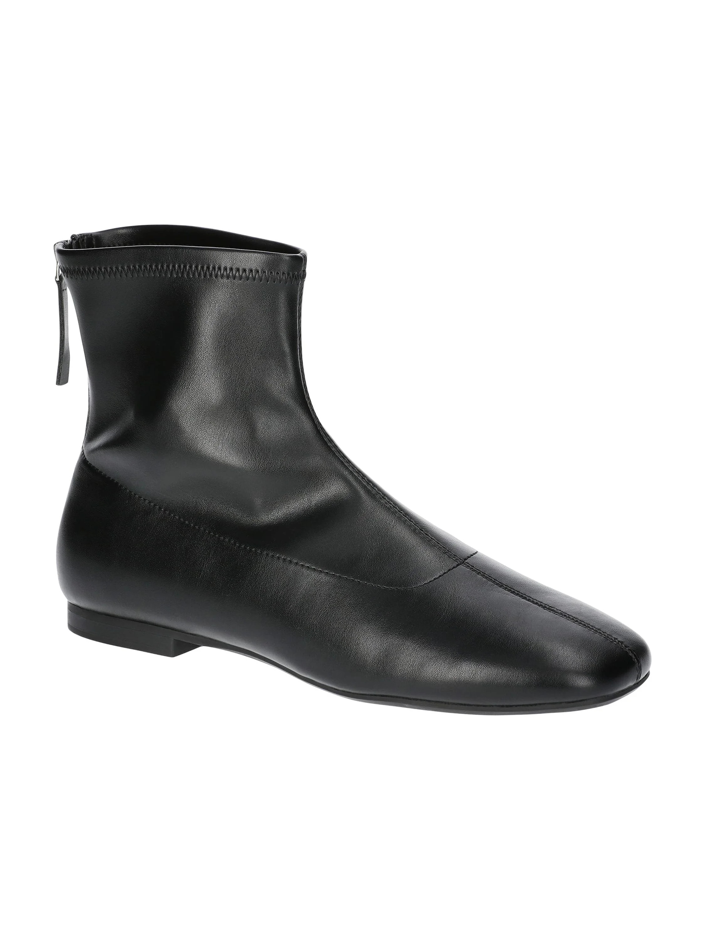 Scoop Women's Stretch Ankle Flat Heel Booties with Back Zip - Walmart.com | Walmart (US)