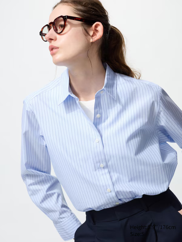 Cotton Shirt (Stripe) | UNIQLO (UK)