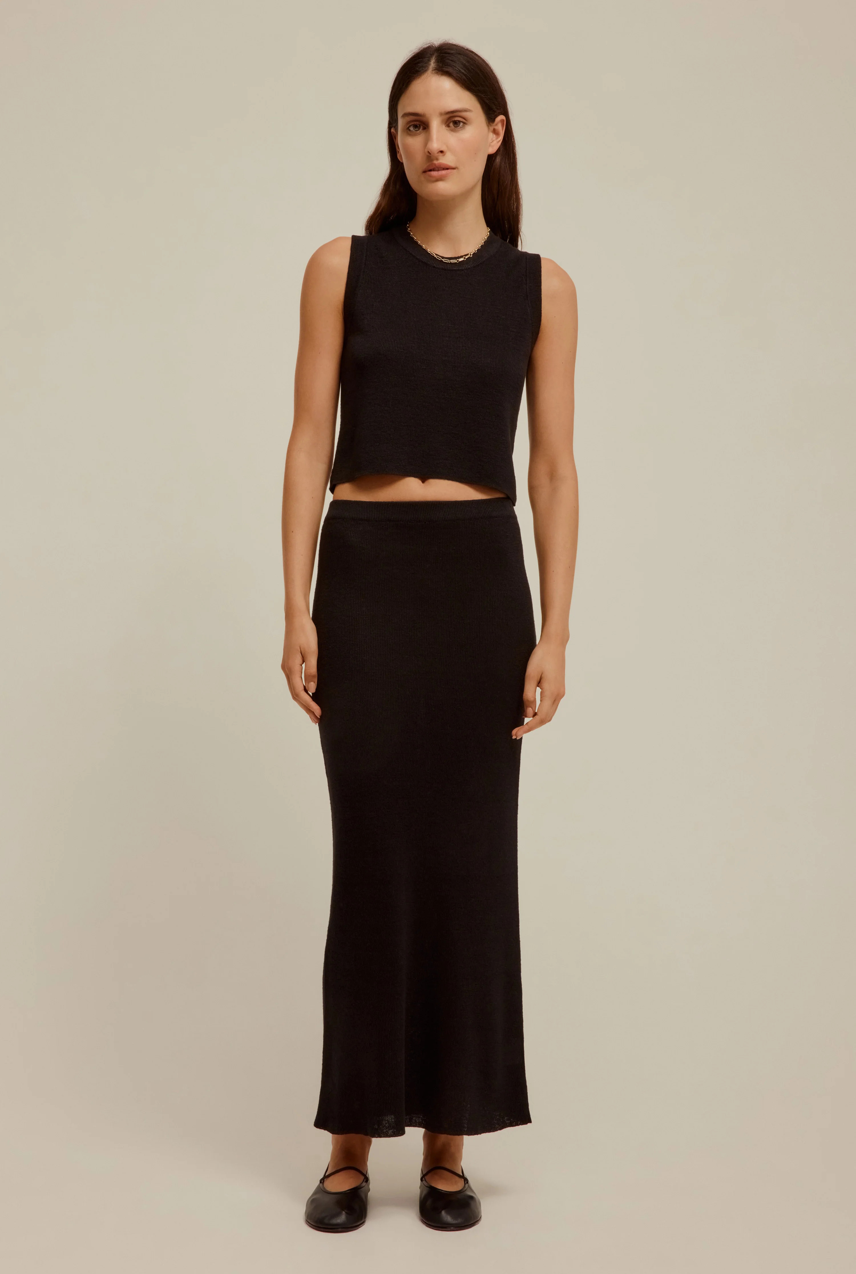 Rib Knitted Skirt | Venroy AU