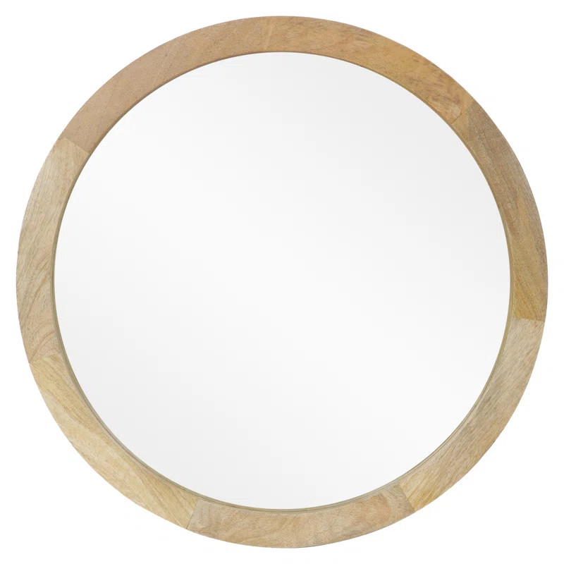 Northome Round Wood Wall Mirror | Wayfair North America
