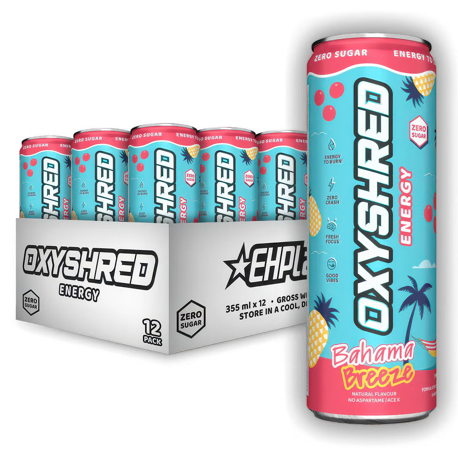 OxyShred Energy - Bahama Breeze - 12 fl oz (12 Cans) | GNC