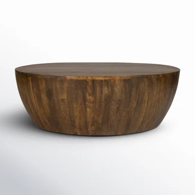 Vivenne Mango Wood Drum Coffee Table | Wayfair North America