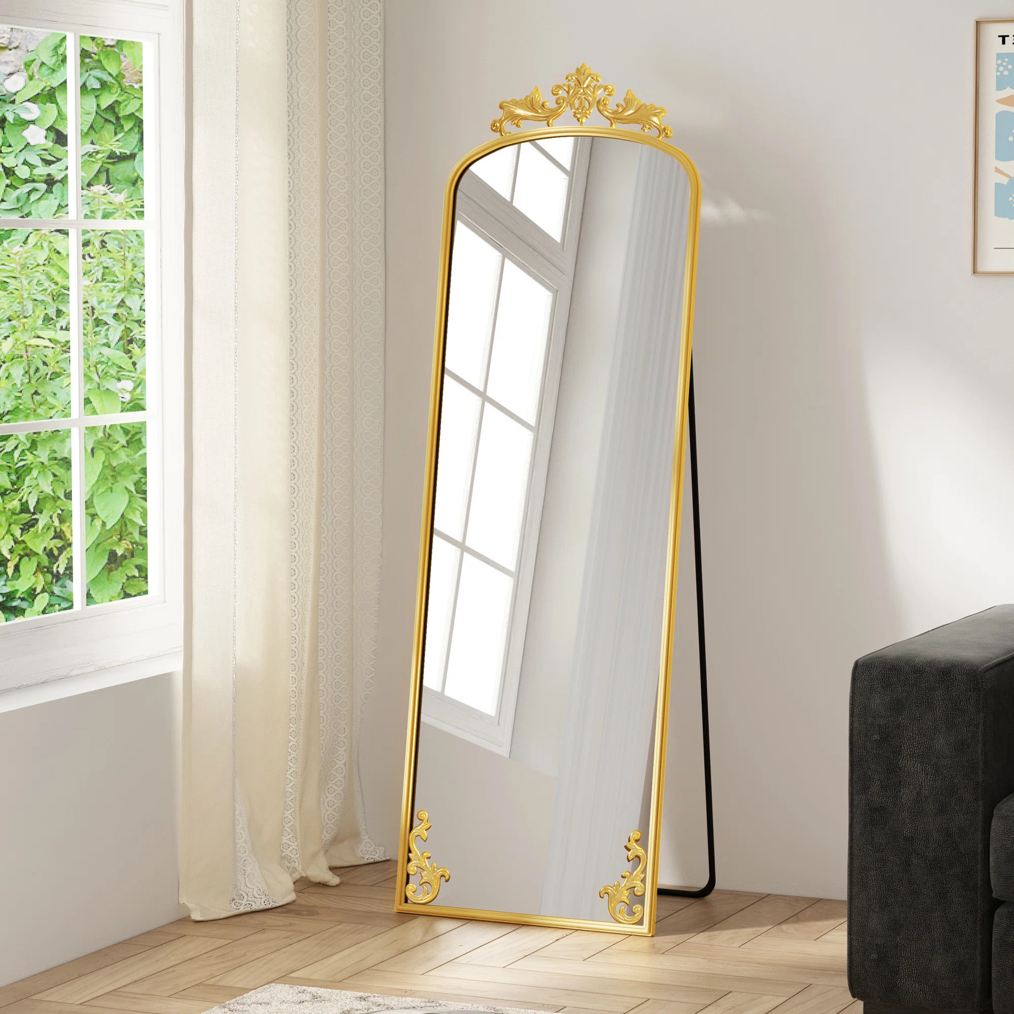 House of Hampton® Isabellia Metal Full Length Mirror & Reviews | Wayfair | Wayfair North America