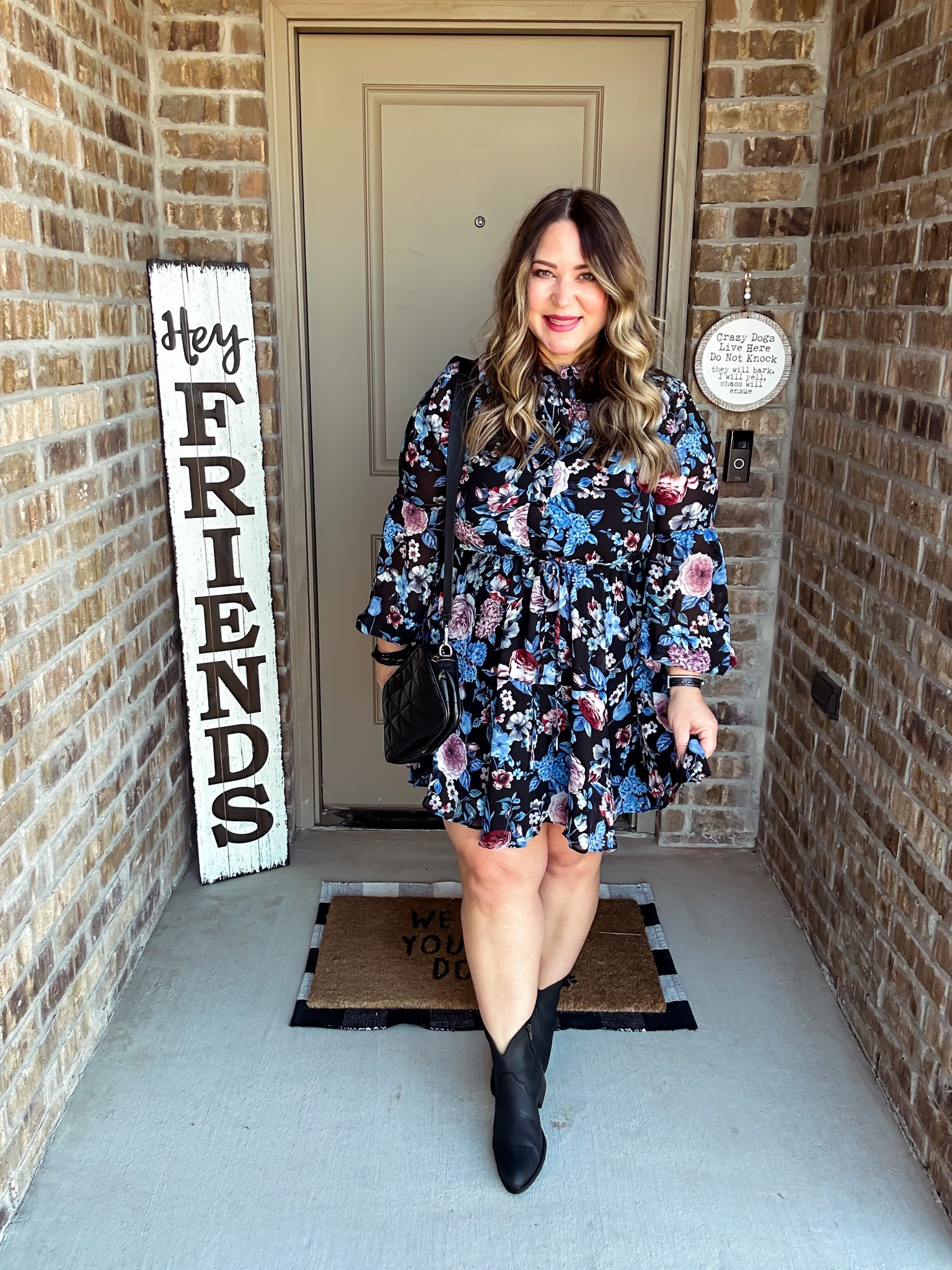 Dress size xl tts
Boots tts
Lip shade "soft raspberry”
Bra, slip short size xl tts

#LTKstyletip #LTKunder50 #LTKcurves