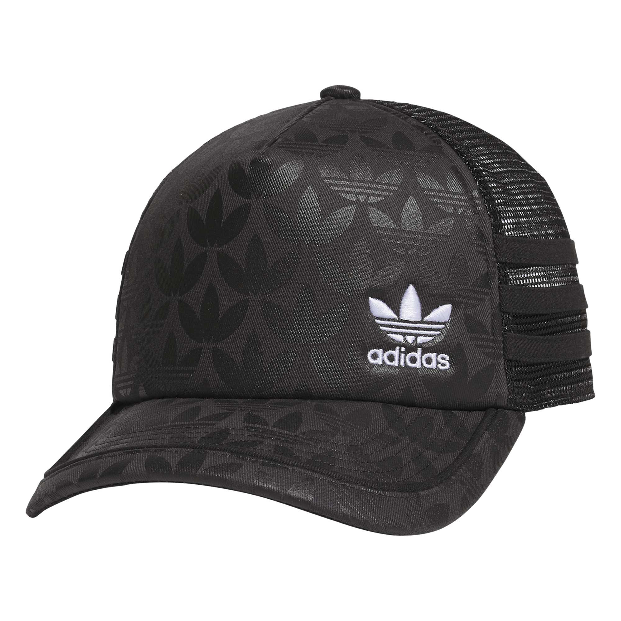 Unisex adidas Originals Black Monogram Trucker Adjustable Hat | Fanatics