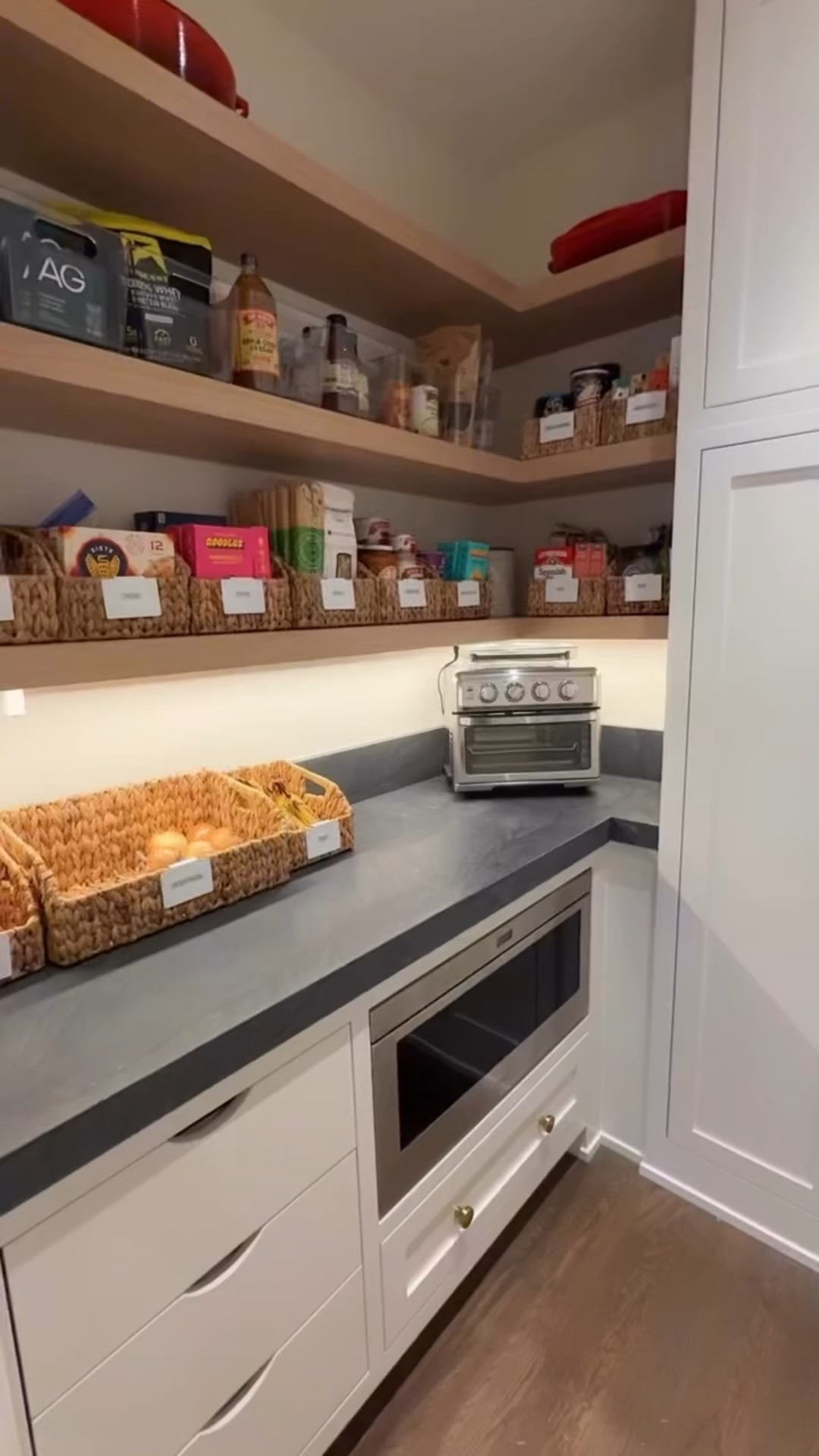 What work looked like on this Friday. What a DREAM. Not only is this butler’s pantry stunning, it’s perfectly usable + organized. This client can fully enjoy this space in her home; everything has a space + a place ❤️ #pantry #pantryorganization #homeorganizer #fridayvibes #reels

#LTKHoliday #LTKHome #LTKdayinmylife