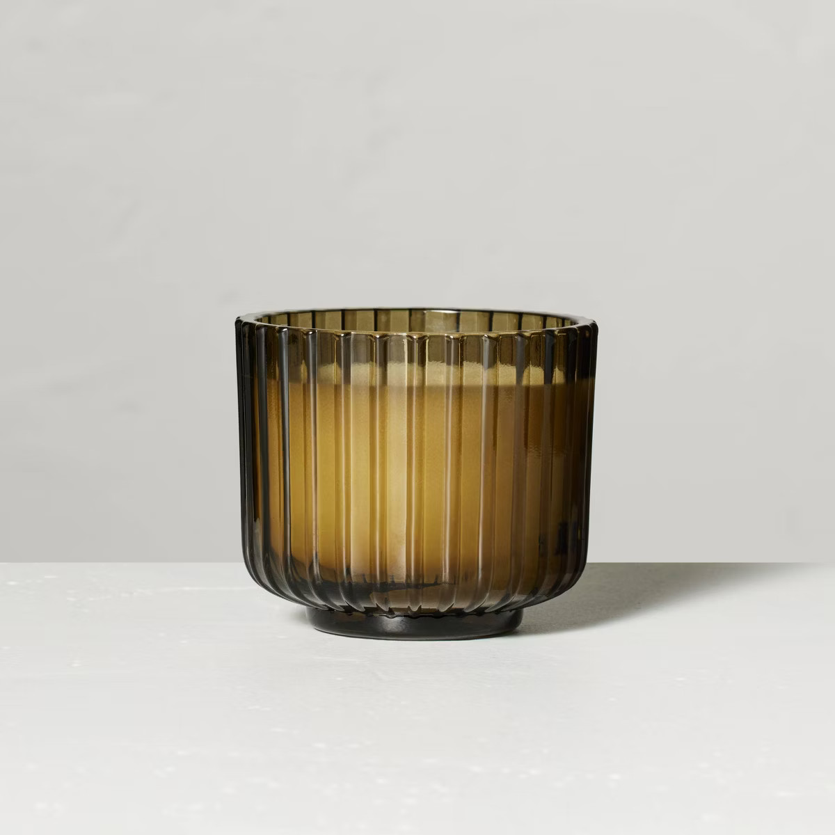 Ribbed Glass Autumn Cider Fall Jar Candle Green - Hearth & Hand™ with Magnolia | Target