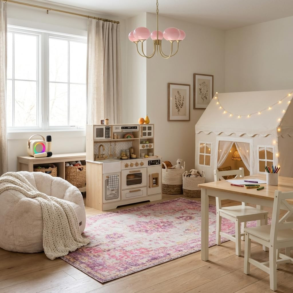 Girl's Playroom! Check out these fun and cozy finds for your little ones! Perfect for playtime and relaxing at home. 

 #LTKmomlife #LTKHome #LTKKids