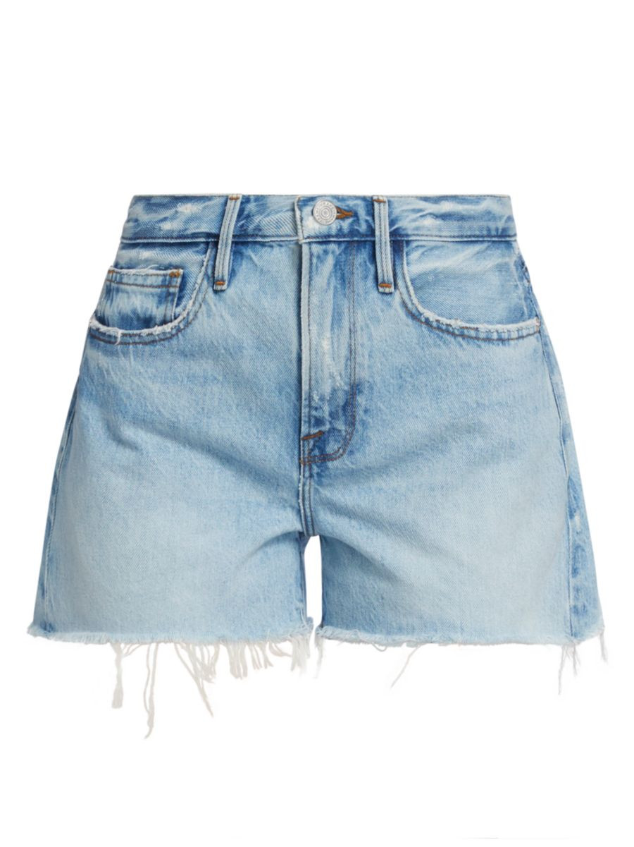 Le Brigette High-Rise Denim Shorts | Saks Fifth Avenue