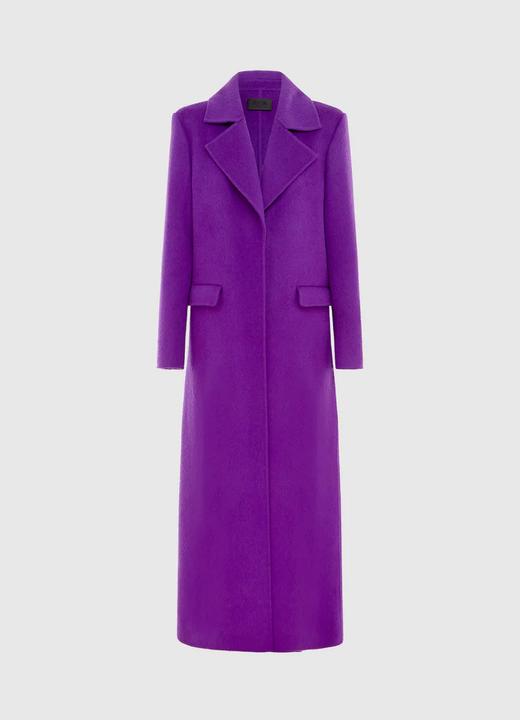 Francine Wool Blend Coat - Eminence | LEO LIN