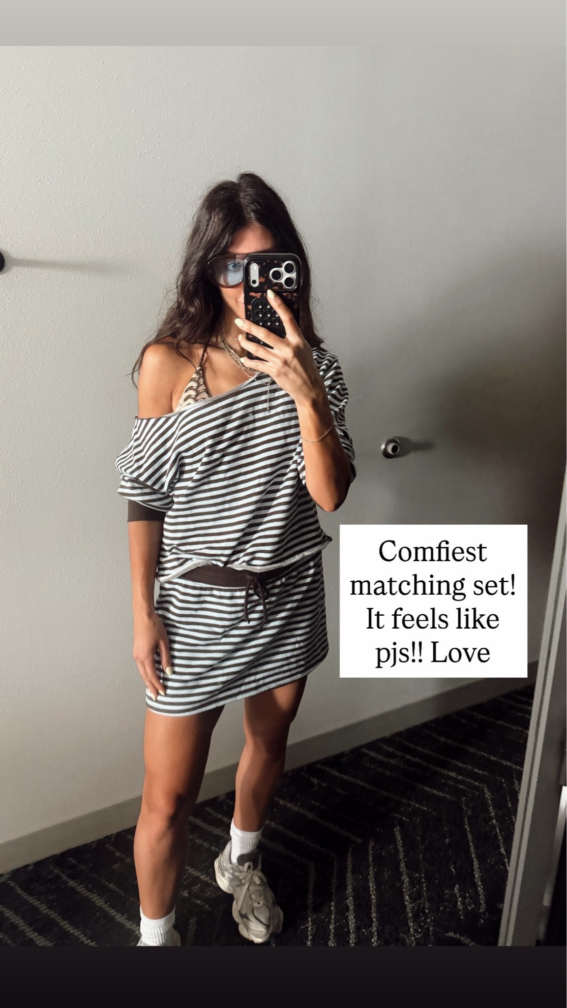 I love this matching comfy stuff, especially for the summertime. It’s so soft! I have the size extra small. It runs pretty true to size. ￼

#LTKSeasonal #LTKTravel #LTKootd