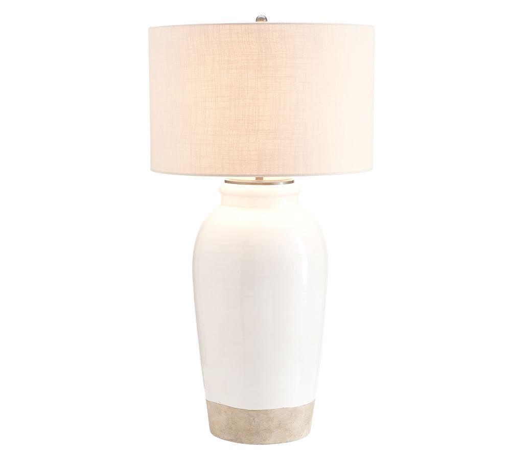 Miller Ceramic Table Lamp, Ivory | Pottery Barn (US)