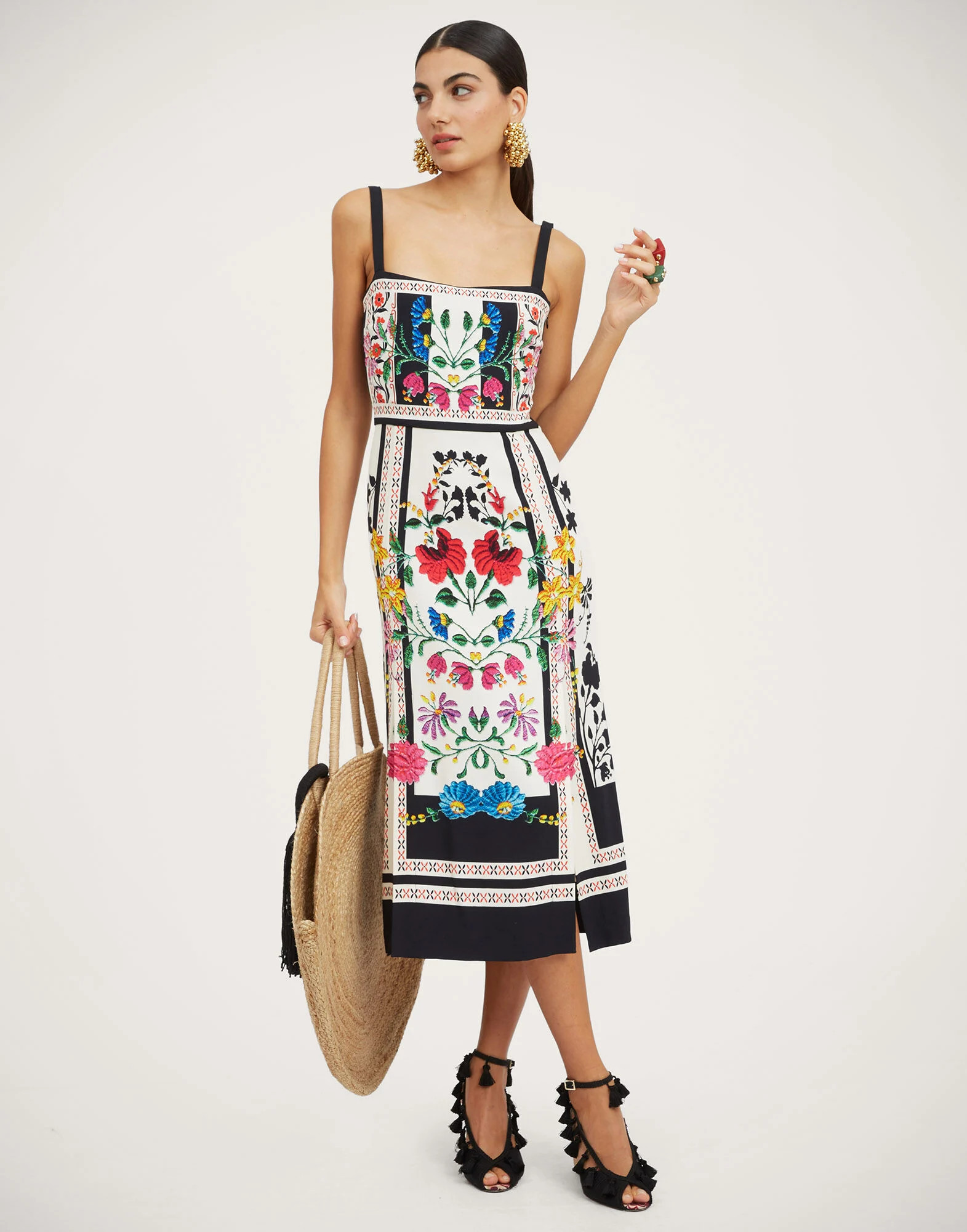 Buy Me A Martini Dress in Plaza Placée Ivory for Women | La DoubleJ | La DoubleJ