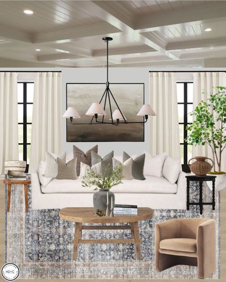 If this is your vibe- we wanna be friends! We have repurposed some of your favorite items we have previously linked on LTK to create this living room design and added a few new items. We love the earthy and modern touches! Leave the shopping up to us and keep sharing how you style these decor finds with us over on instagram! @hutchesondesignco

Living room mood board. Affordable finds. Woven vase. Round coffee table. Studio McGee. Back in stock. Side table. Accent chair. Rug and pillow combo. Ballard designs.

#LTKFind #LTKstyletip #LTKhome