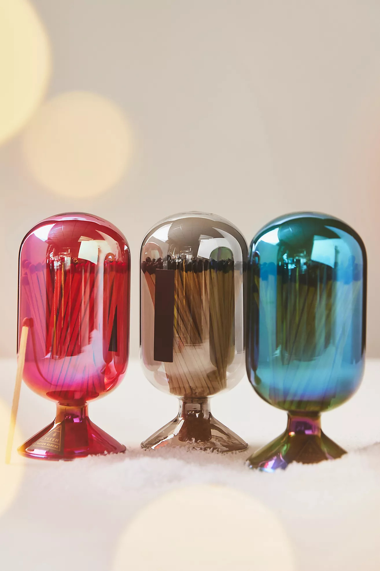 Skeem Iridescent Glass Match Cloche | Anthropologie (US)