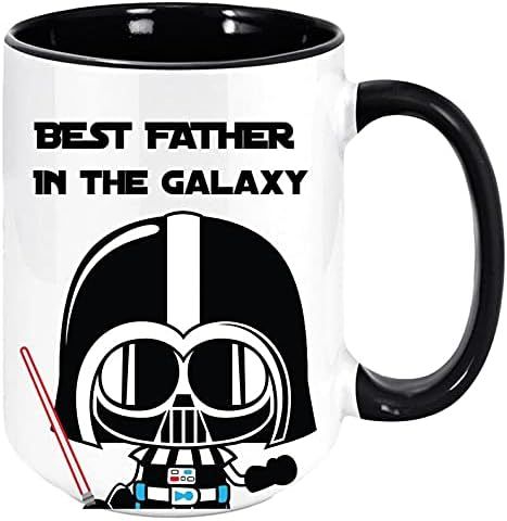 Best Father In The Galaxy Coffee Mug - Funny Unique Gift Mugs for Man or Woman, Sarcastic Holiday... | Amazon (US)