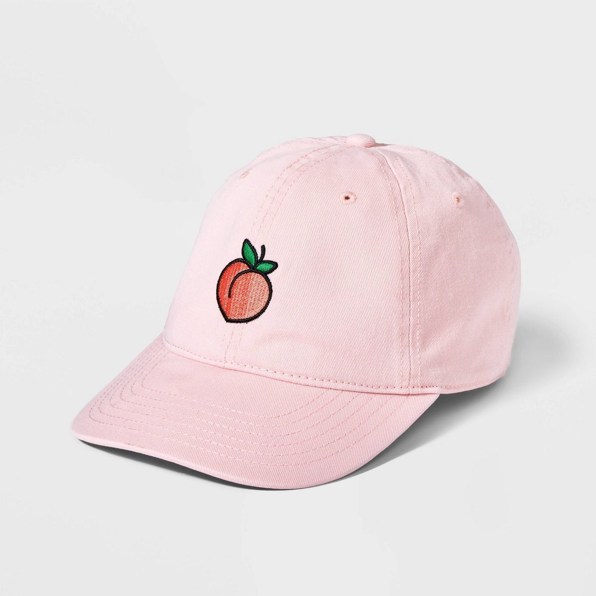 Peach Emoji Baseball Hat - Pink | Target