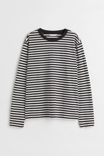 Long-sleeved Cotton Jersey Top | H&M (US + CA)