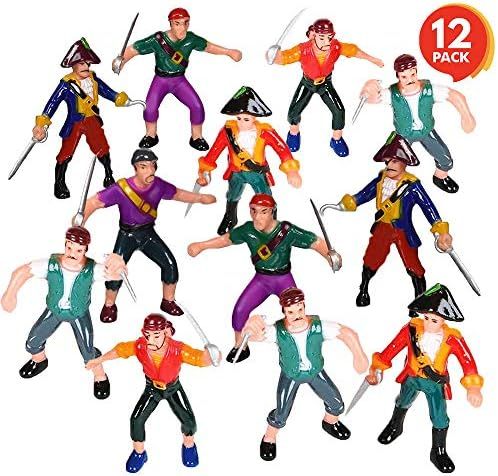 ArtCreativity Pirate Action Figures - Pack of 12 - Legendary Plastic Figures - Fun Pirate Party F... | Amazon (US)